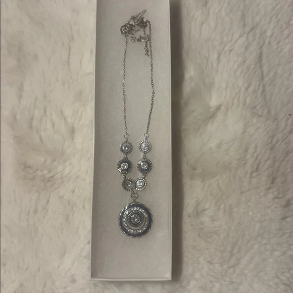 Brighton Necklace - Silver/White/Blue - Picture 3 of 5